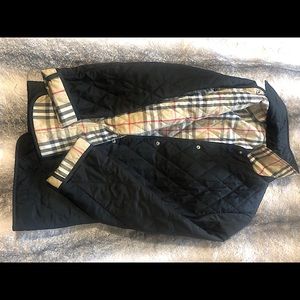 Classic Black Burberry Women’s Quilted Jacket